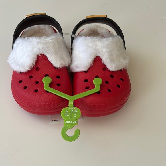 CROCS Unisex Kids Classic Lined Santa Clog - Picture 7 of 14